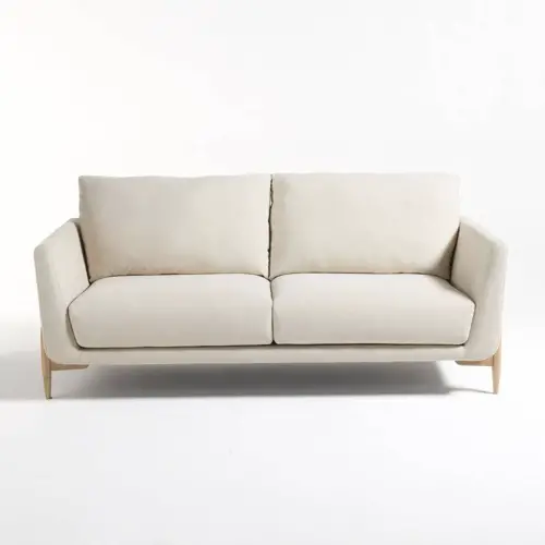 meuble et deco scandinave moderne Canapé coton/lin 2 ou 3 places couleur écru