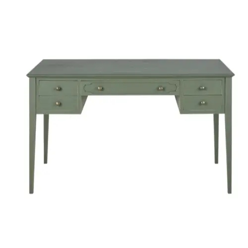 plante cache pot bureau moderne Bureau 5 tiroirs vert kaki