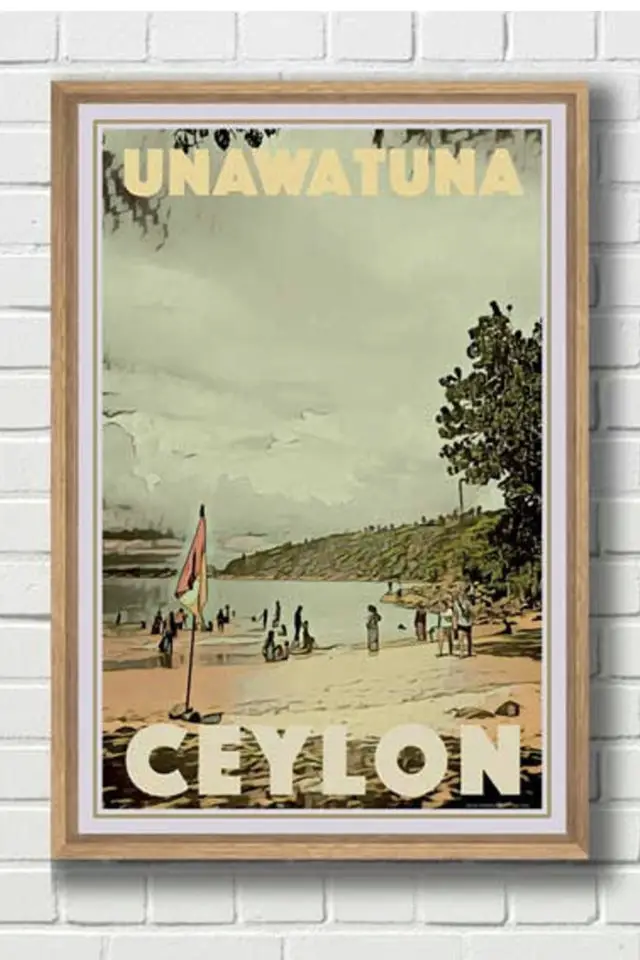 Ou trouver affiche voyage Sri Lanka affiche unawatuna ceylon ceylan