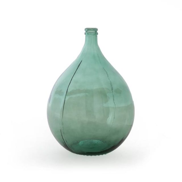 idee cadeau noel decoration la redoute Vase dame-Jeanne en verre H56 cm couleur émeraude