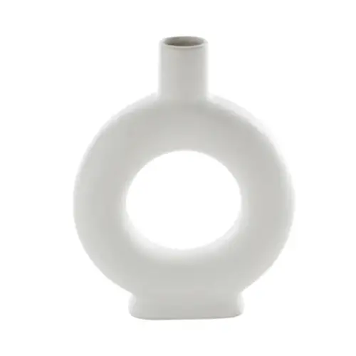 idées cadeaux zodio Vase céramique cercle 18X23cm