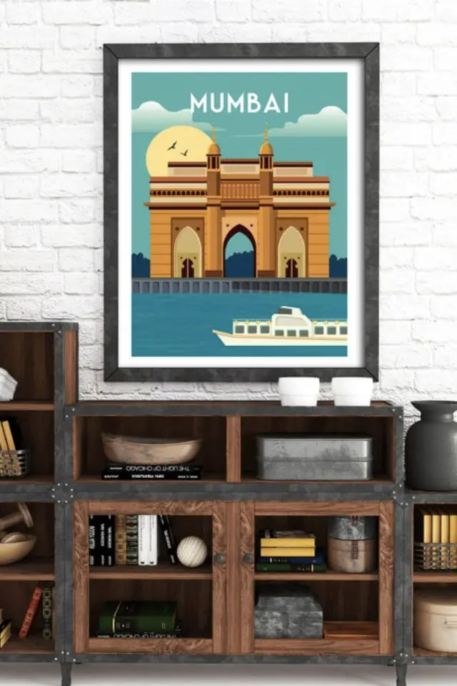 ou trouver affiche voyage inde monuments incontournable Bombay Mumbai porte