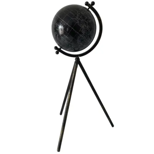 ou trouver deco gothique globe terrestre noir sur pied