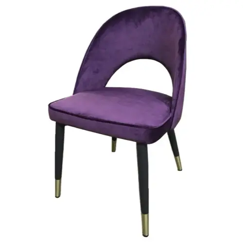 couleurs addict salle a manger Maisons du Monde Chaise de salle a manger en velours violet