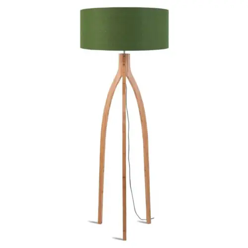 couleurs addict salle a manger Maisons du Monde Lampadaire tripode bambou