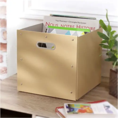 deco meuble bureau creatif Lot de 8 cubes de rangement en kraft