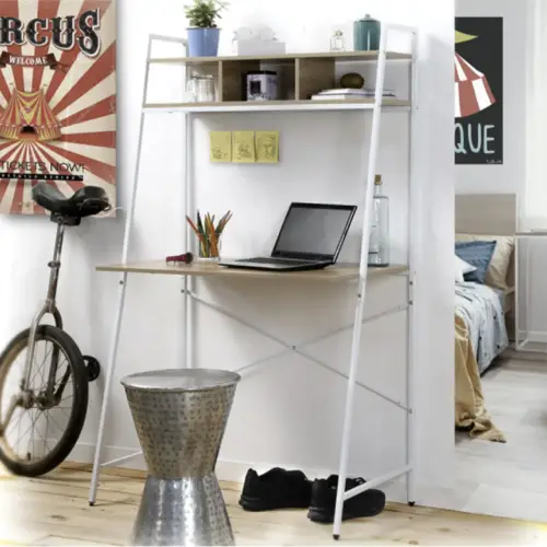 deco meuble bureau creatif Bureau L84cm avec étagères de rangement