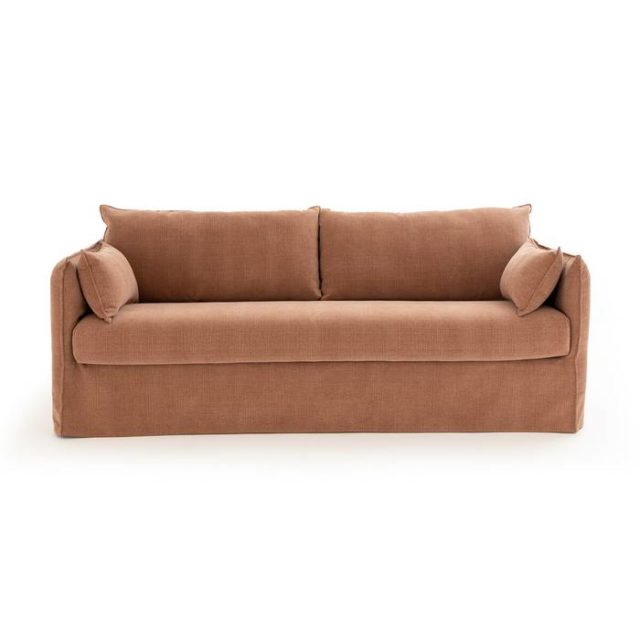 deco minimaliste chaleureux soldes Canapé 3, 4 ou 5 places couleur neutre praline marron