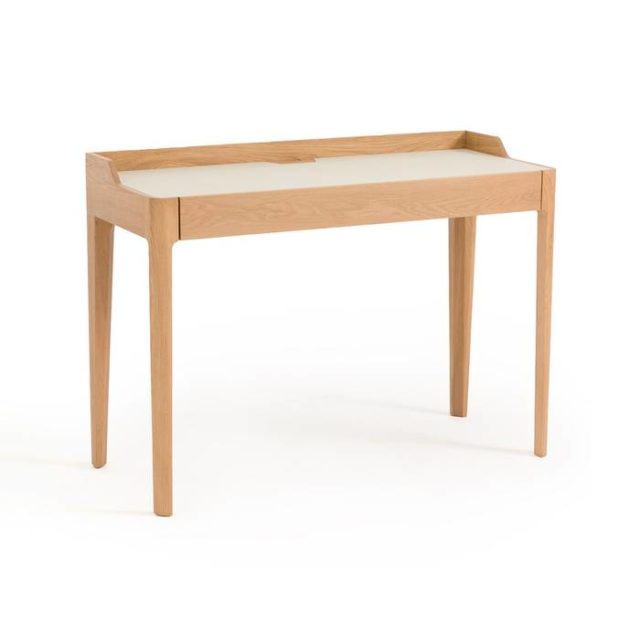 deco minimaliste chaleureux soldes Bureau chêne/linoléum