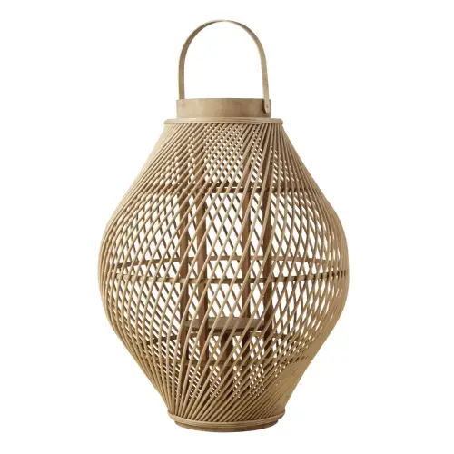 soldes salon hygge petits prix Maisons du Monde Lanterne naturelle pour bougie à poser 79,99 € 39,95 € 