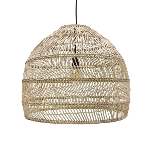 soldes salon hygge petits prix moodntone Suspension boule en osier naturel 375,00 €