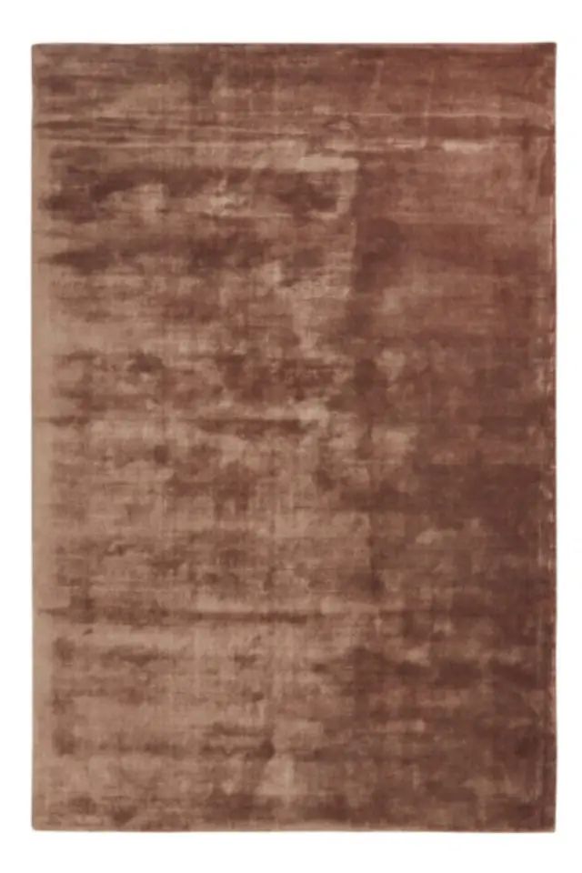 ou trouver tapis couleur naturelle organique uni Tapis en viscose terracotta 140x200