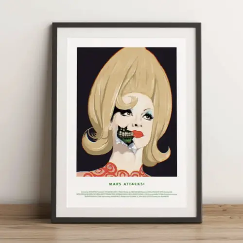 accessoire deco mars attacks affiche martienne