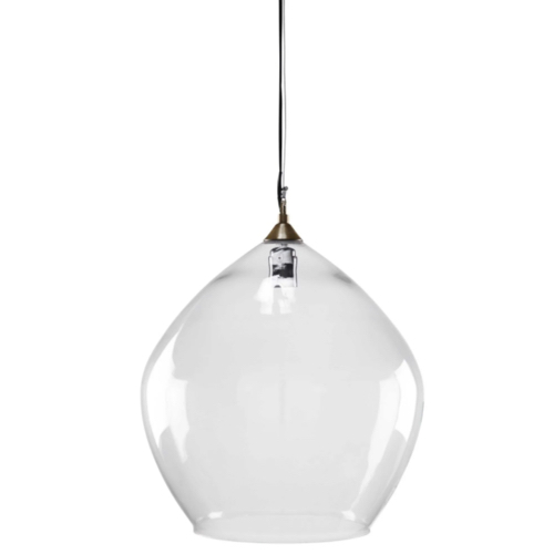 luminaire sobre elegant pas cher Suspension en verre D39 dessus îlot de cuisine