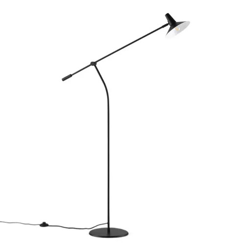 ou trouver luminaire style minimaliste Lampadaire en métal avec bras coulissant 