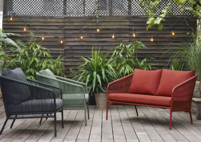 petit jardin balcon canape 2 places couleur moderne terracotta terre cuite