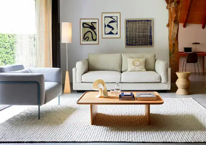nouvelle collection ampm elegante salon séjour chic matériaux durable