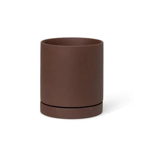 plantes dessus meuble pot Pot Sekki M rouille ferm living design épuré tendance