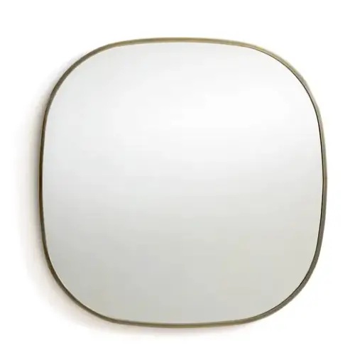 tendance decoration chic exemple Miroir forme organique H60 cm arrondi laiton vieilli