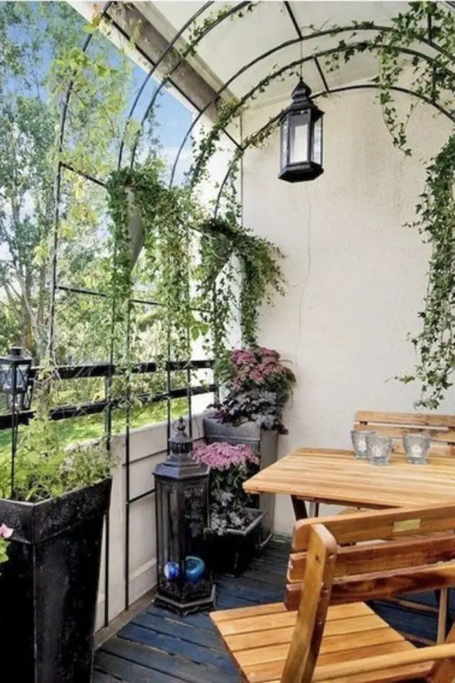 choisir plantes pour balcon original variétés grimpantes arche