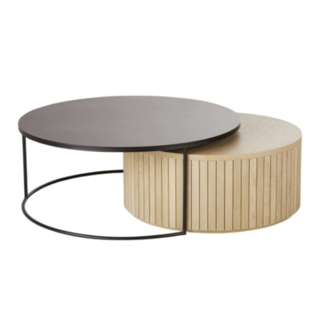 meuble malin studio salon sejour Tables gigognes rondes