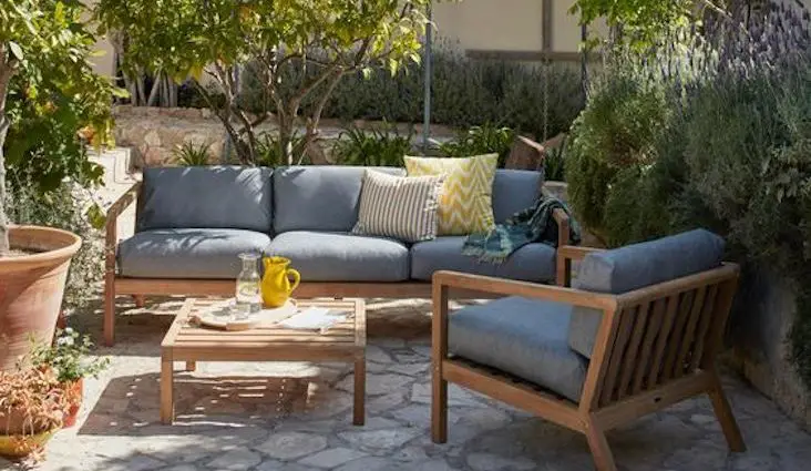 selection meuble jardin en bois salon canapé fauteuil séjour table chaise bois exotique