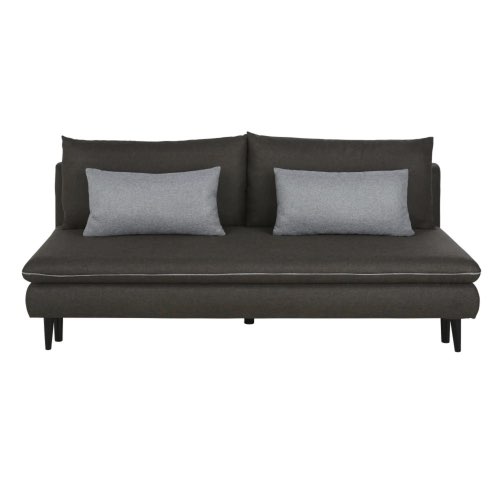 soldes canape moderne petit prix Banquette 2/3 places gris foncé convertible