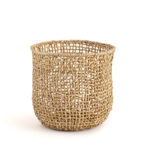 soldes decoration la redoute Panier rond ajouré en abaca, Abaki