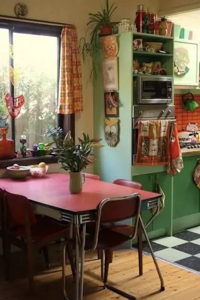 decor cuisine vintage retro meuble en formica table récup