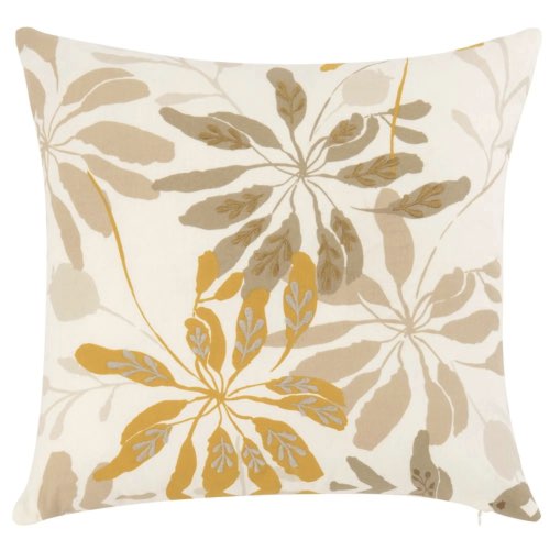 housse de coussin deco pas cher Housse de coussin en coton bio imprimé végétal 40x40