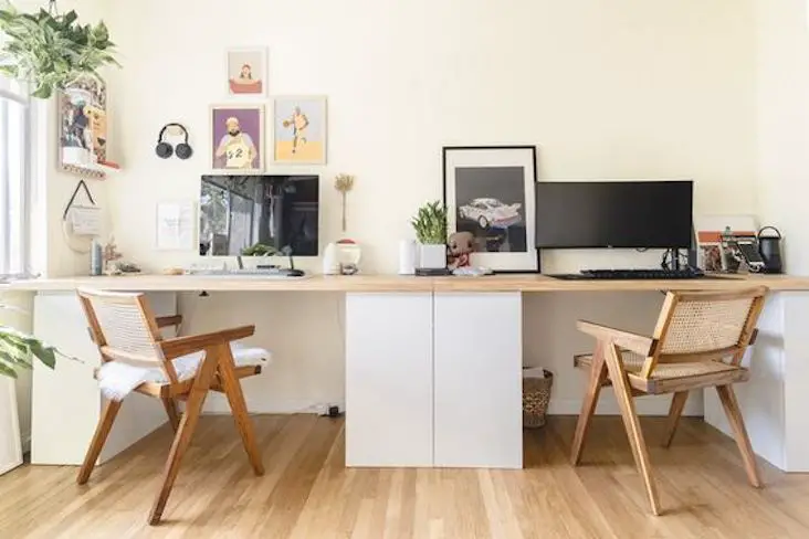 exemple ikea hack bureau rentree meuble pas cher DIY inspiration à copier