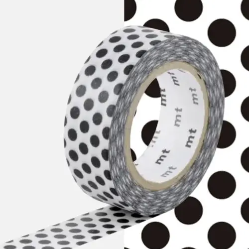 ou acheter masking tape decoration Masking tape motif pois noir 15mmx7m