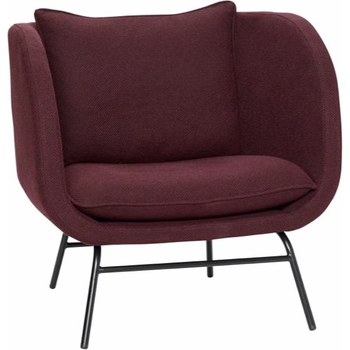 ou acheter meuble deco eclectique salon Fauteuil Burgundy bordeaux cosy rétro