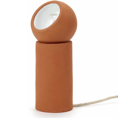 ou acheter meuble deco eclectique salon Lampe à poser Terra S couleur terracotta design arrondi