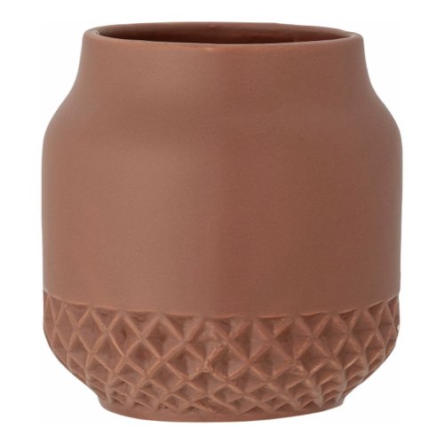 ou trouver objet decoratif a poser Pot de fleurs Holden en grès brun - Bloomingville terracotta moderne