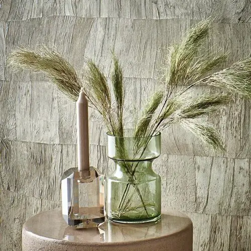 ou trouver objet decoratif a poser Vase en verre vert 17 cm - HKliving transparent coloré