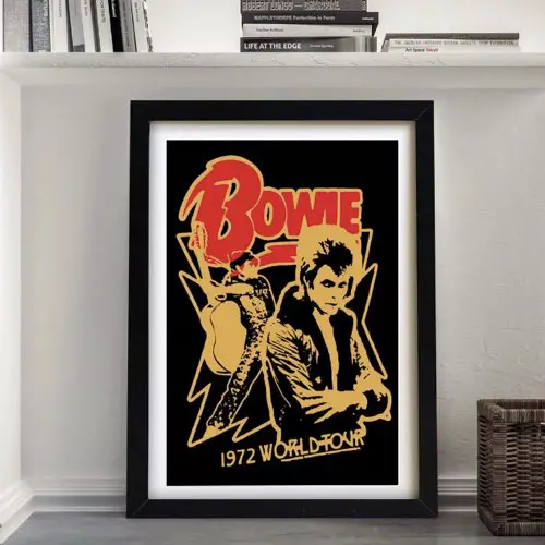 ou trouver objet art design decoration Affiche Bowie World Tour 40 x 60 cm