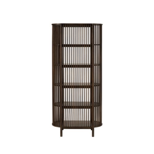 ou trouver petite bibliotheque deco Armoire avec 5 étagères en manguier brun foncé