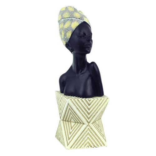 touche artistique deco interieur idees Buste femme africaine coiffe H30cm