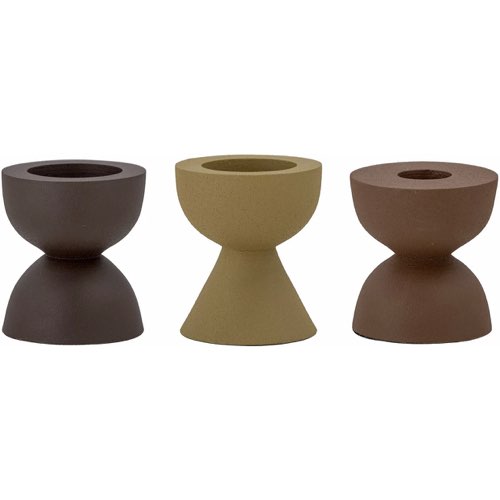 ou trouver objets decoratifs salle a manger bougeoirs design Ike Votive & Candlestick Brown Aluminum