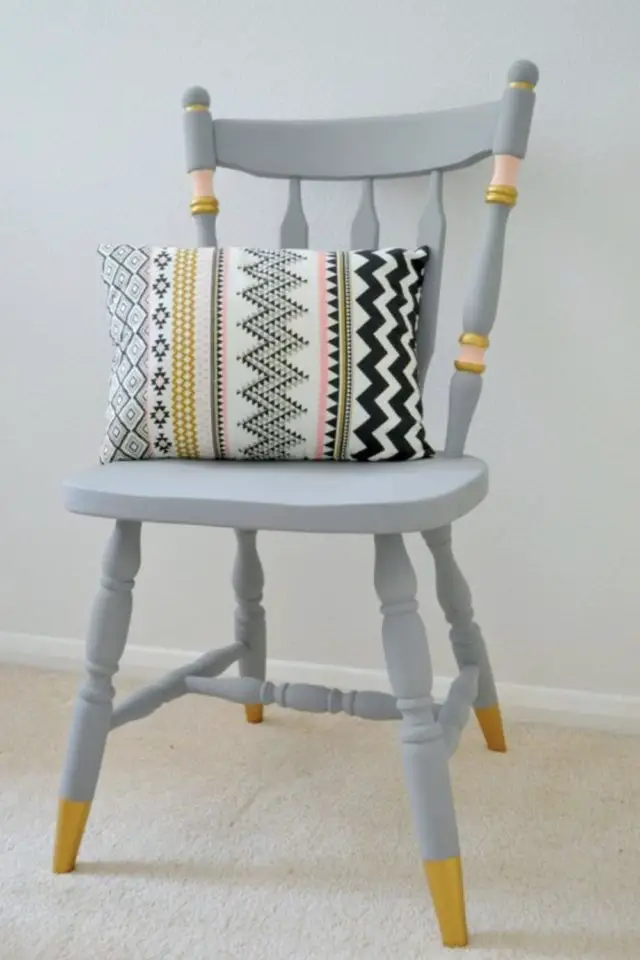 recup chaise relooking moderne exemple peinture élégante simple bricolage facile