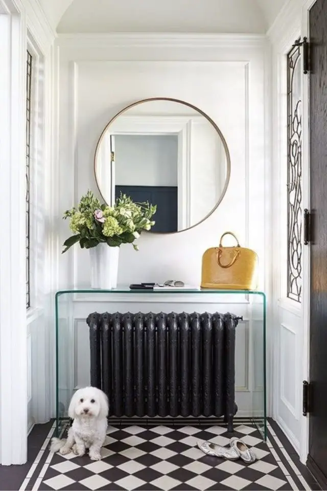 comment peindre radiateur dans l'entrée en fonte élégant chic noir