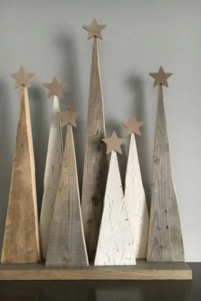 coup de coeur noel deco nature diy bois de récup petit sapin à faire soi même