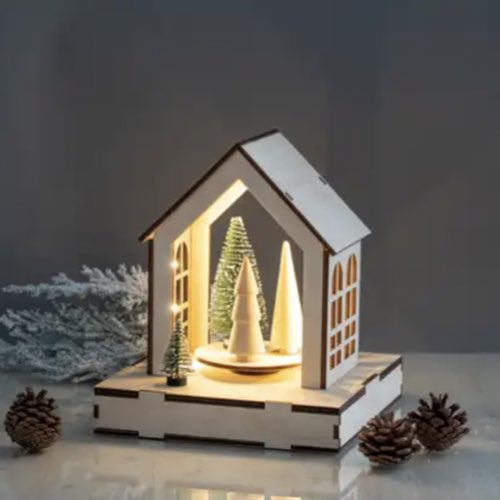 decoration noel diy zodio Set de 3 arbres en bois assortis hauteur 7, 8 et 8,5cm