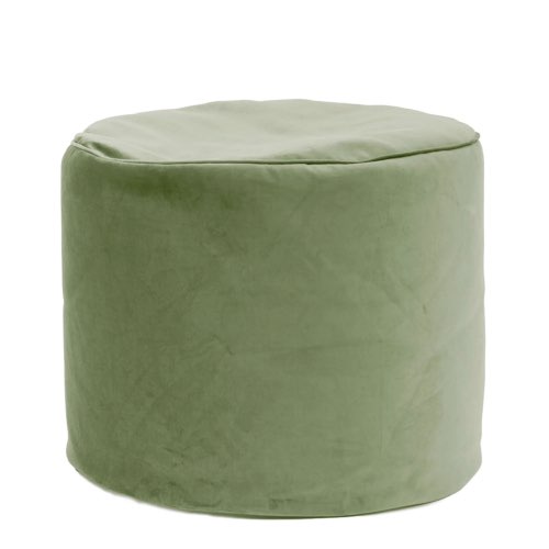 decoration vert sauge maisons du monde Pouf rond d'intérieur en velours sauge