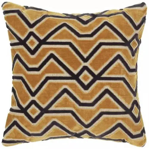 deco design couleur ocre jaune Housse De Coussin Kumbo Jaune Ocre