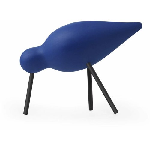 deco et meuble design bleu electrique Oiseau en chêne bleu et pieds en acier noirs M Shorebird bleu - Normann Copenhagen
