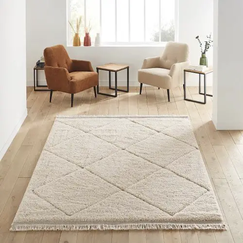 deco meuble sejour chic Tapis style berbère