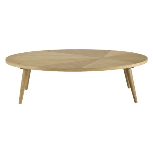 deco meuble sejour tendance Table basse style scandinave ronde en bois