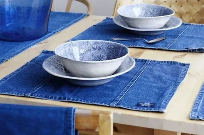 idee recup jeans decoration bricolage maison couture DIY upcycling recyclage
